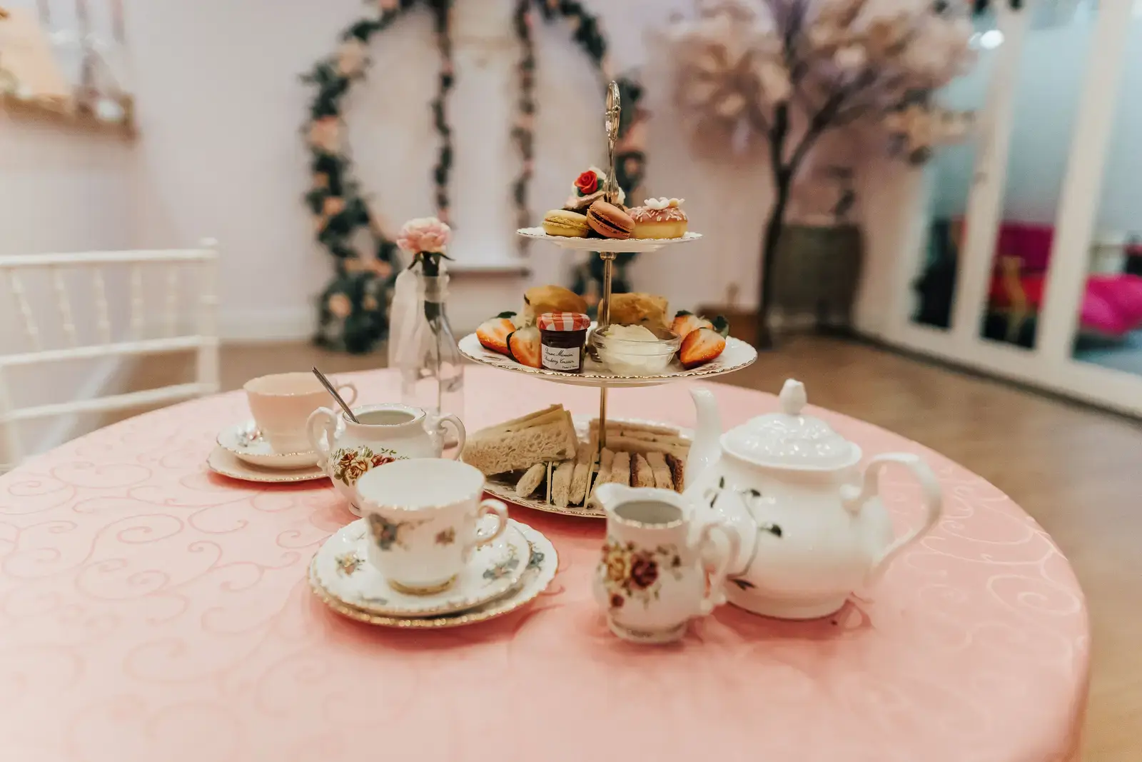 Afternoon tea at the salon